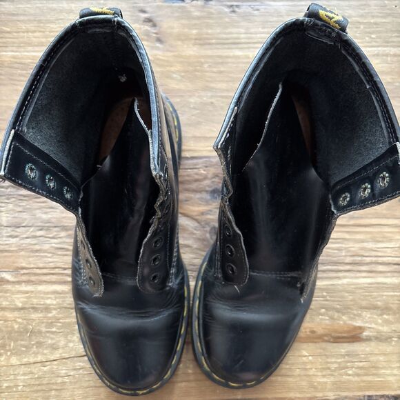 Dr. Martens Shoes - Vintage Original Dr. Martens England Moto Biker Combat Boots Festival Grunge Sz6